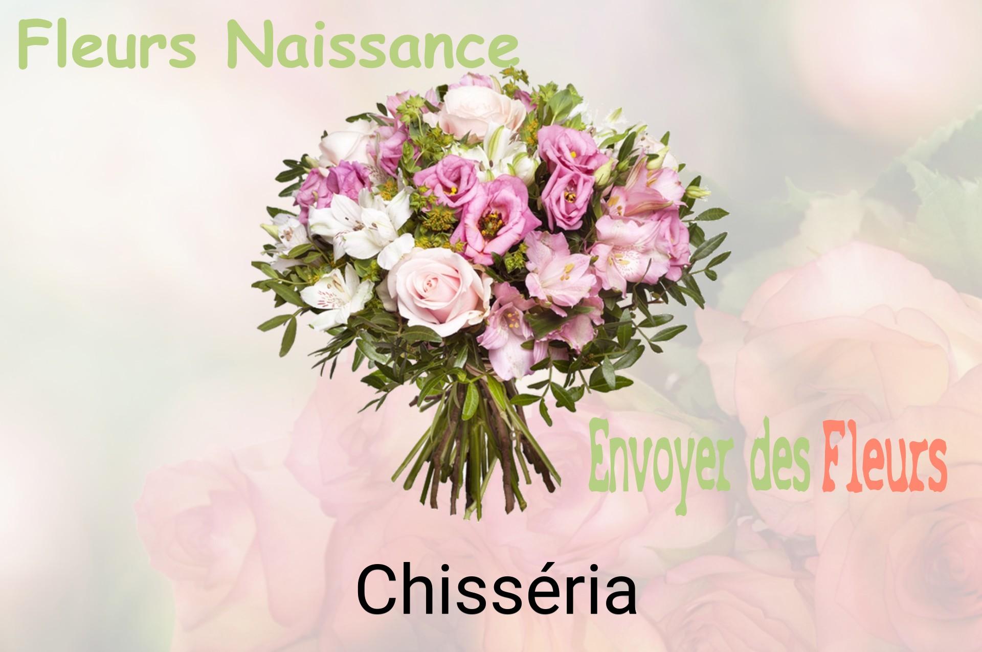 Bouquet de fleurs de naissance livré à Chisséria